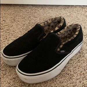 Cheetah Fur Vans